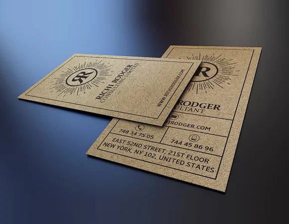 Custom Brand Shape Cards — Black Lion Sign Dubai