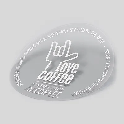 White Ink Vinyl Sticker